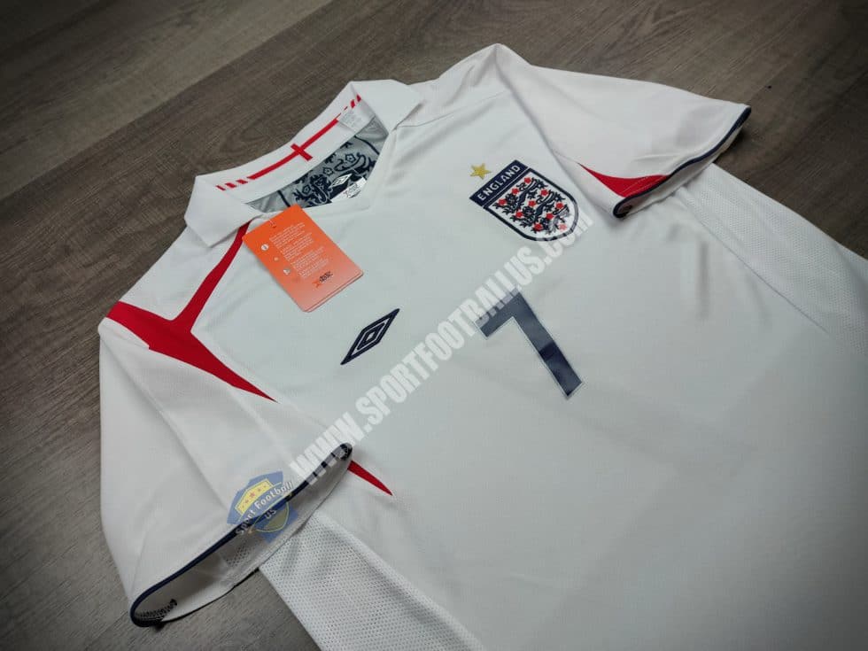 Retro England Home FIFA World Cup 2006 7 BECKHAM_2