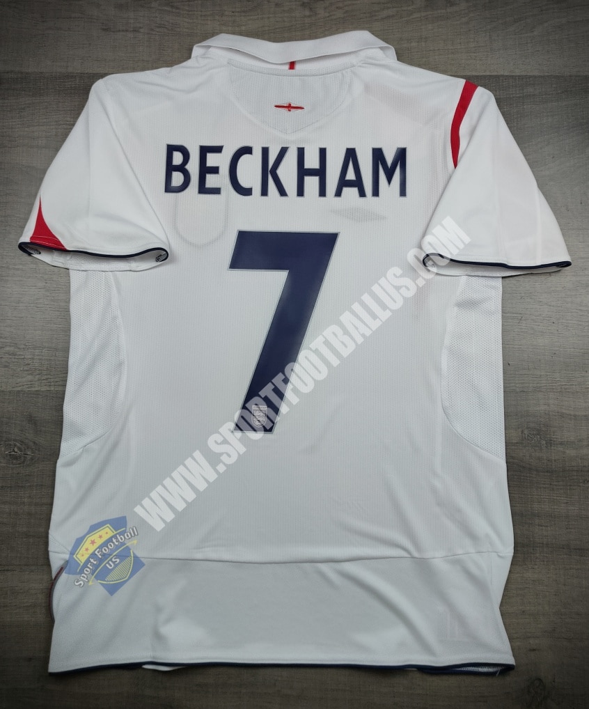 Retro England Home FIFA World Cup 2006 7 BECKHAM_5