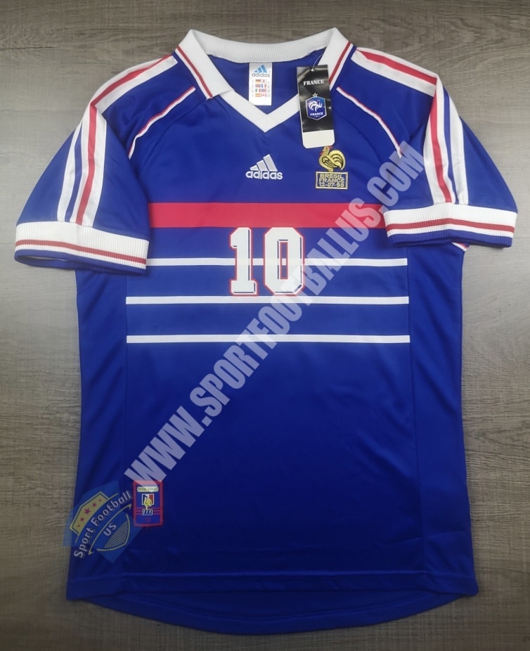 Retro France Home Champ Worldcup 1998 10 ZIDANE_01