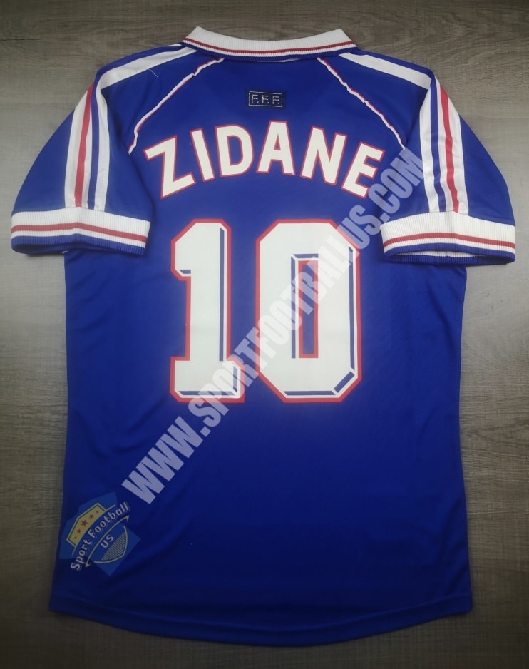Retro France Home Champ Worldcup 1998 10 ZIDANE_05