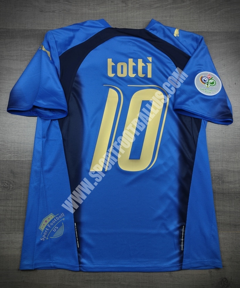 Retro Italy Home Champ Worldcup 2006 10 TOTTI_06