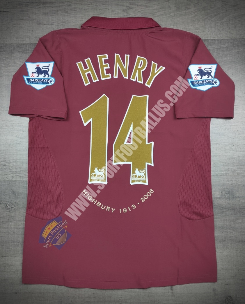 Retro Arsenal Home 2005-06 Complete with Highbury with 14 HENRY_01