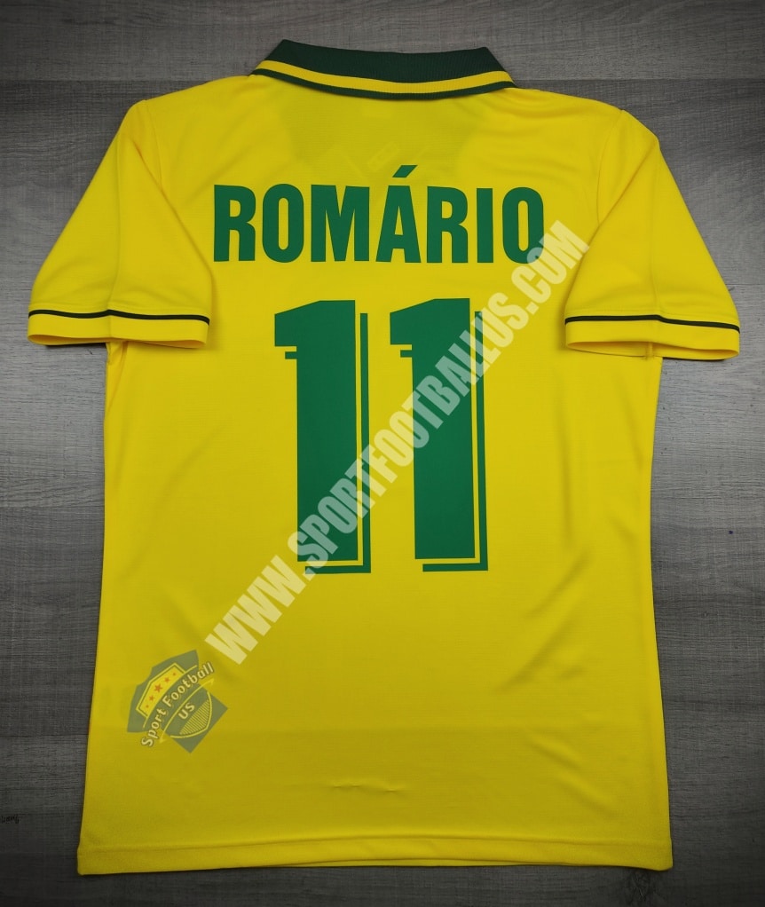 Retro] – Brazil Home Champion FIFA Worldcup 1994 11 ROMARIO
