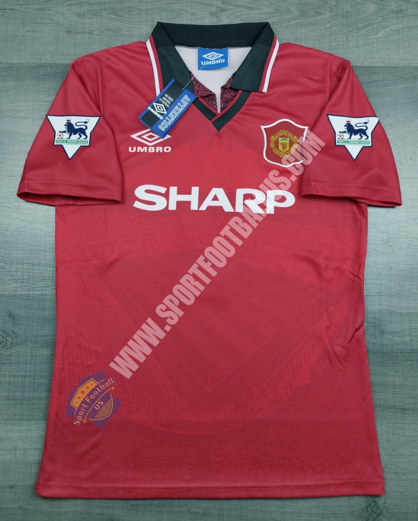 Retro Manchester United Home 1994-96 With Patches_01
