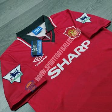 Retro Manchester United Home 1994-96 With Patches_02
