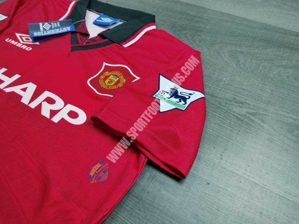 Retro Manchester United Home 1994-96 With Patches_04