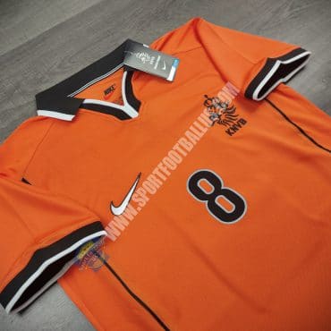 Retro Netherland Holland Home FIFA Worldcup 1998 8 BERGKAMP_02