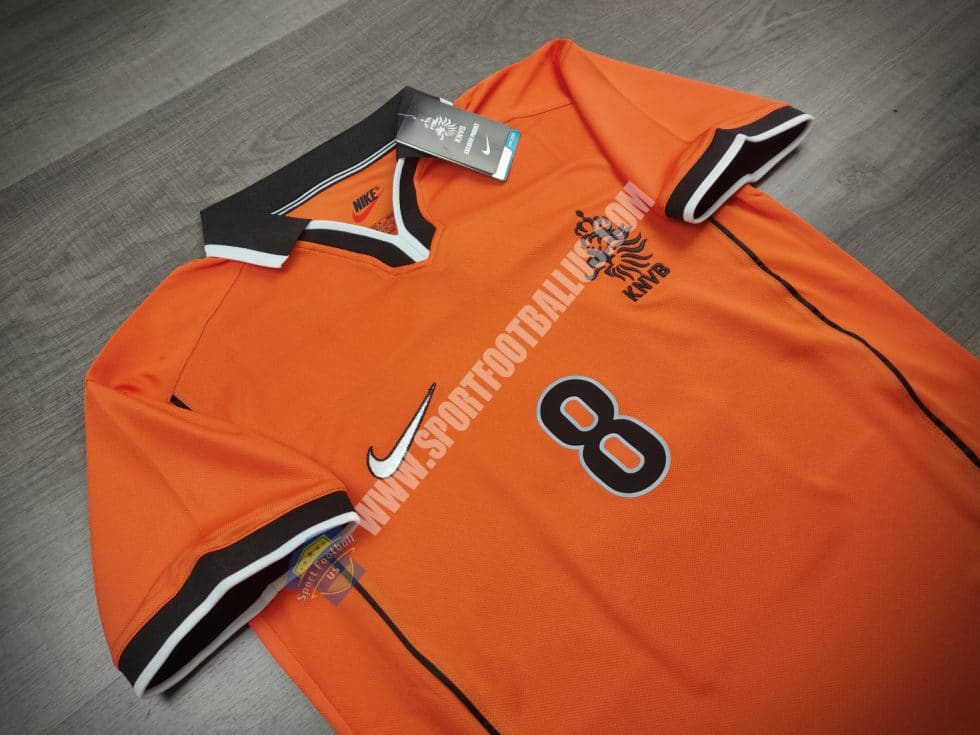 Retro Netherland Holland Home FIFA Worldcup 1998 8 BERGKAMP_02