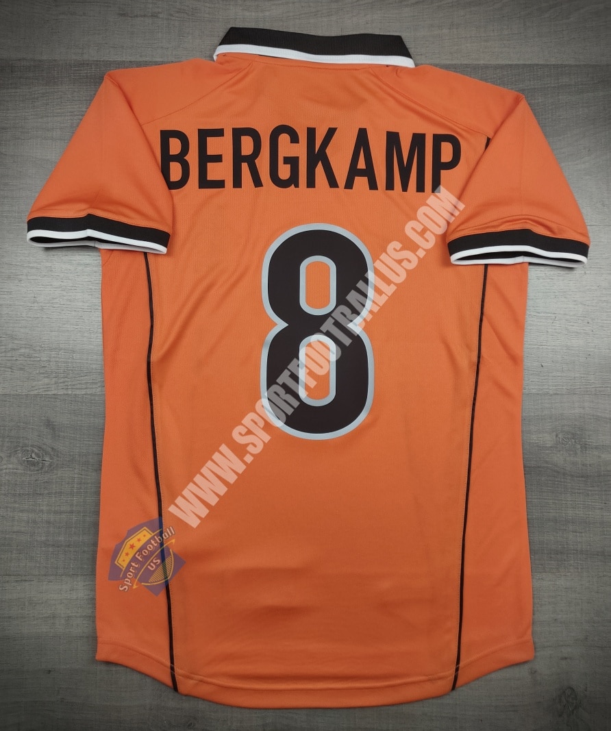 Retro Netherland Holland Home FIFA Worldcup 1998 8 BERGKAMP_05